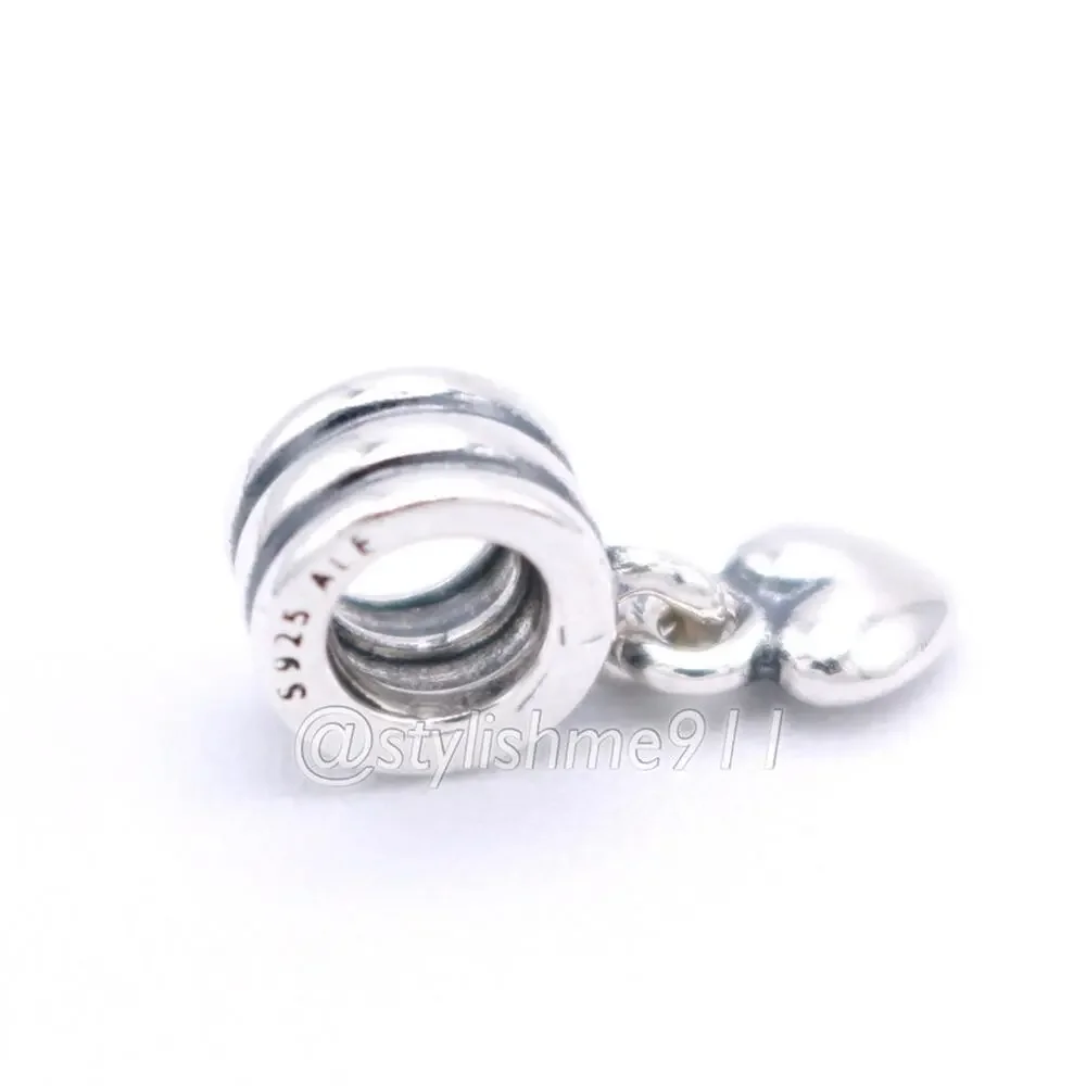 Authentic Pandora Retired Heart Dangle Charm - 790276